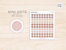Load image into Gallery viewer, Mini Dot Planner Stickers • Minimalist Planning • Organizer • Transparent Planner Stickers • Schedule • Personalized Daily Weekly Monthly