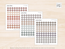 Load image into Gallery viewer, Mini Dot Planner Stickers • Minimalist Planning • Organizer • Transparent Planner Stickers • Schedule • Personalized Daily Weekly Monthly