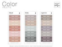 Load image into Gallery viewer, Pay Day Planner Stickers • Minimalist Planning • Organizer • Transparent Planner Stickers • Schedule • Personalized Daily Weekly Monthly