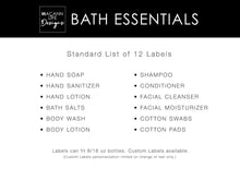 Load image into Gallery viewer, Bold Typography Bathroom Labels