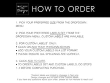 Load image into Gallery viewer, Bold Typography Bathroom Labels