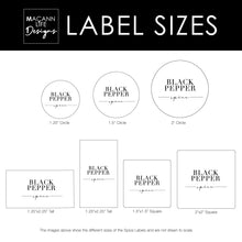 Load image into Gallery viewer, Farmhouse Typography Spice Labels