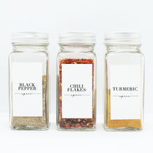 Load image into Gallery viewer, Farmhouse Typography Spice Labels