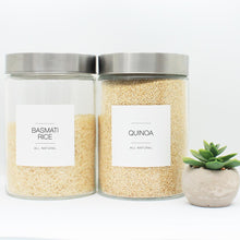 Load image into Gallery viewer, Minimalist Clean Pantry Jar Labels