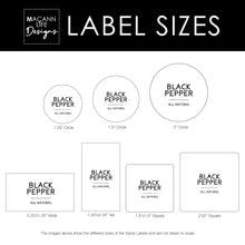 Load image into Gallery viewer, Modern Contemporary Spice Labels