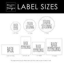 Load image into Gallery viewer, Rae Dunn Inspired Spice Labels