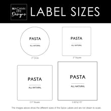 Load image into Gallery viewer, Modern Contemporary Pantry Jar Labels