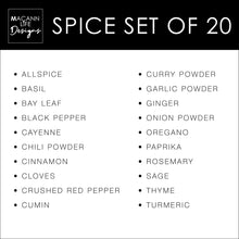 Load image into Gallery viewer, Modern Contemporary Spice Labels