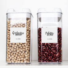 Load image into Gallery viewer, Calligraphy Pantry Labels