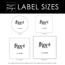 Load image into Gallery viewer, Calligraphy Pantry Labels