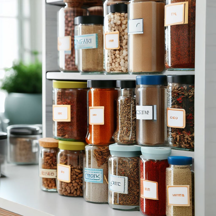 Spice Storage Solutions: Elevate Your Kitchen Organization with Label Stickers