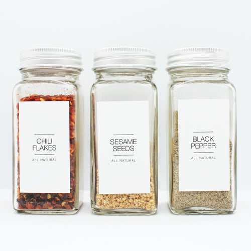 Minimalist Clean Spice Labels