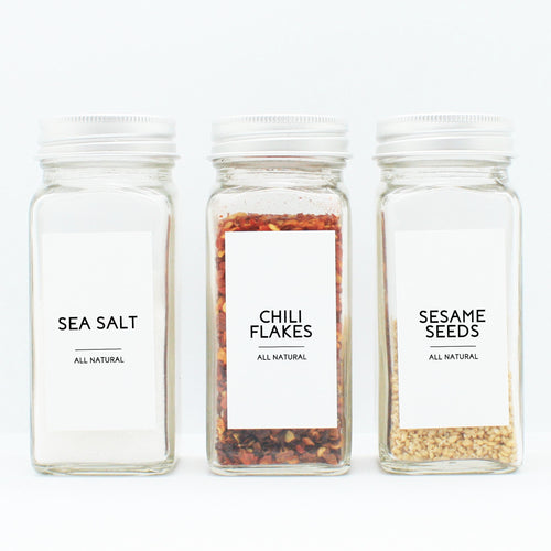 Modern Contemporary Spice Labels