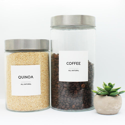Modern Contemporary Pantry Jar Labels